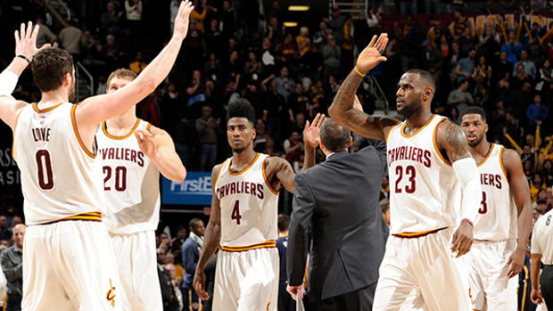 Cavs Players — and Fans — Celebrate Playoff Spot